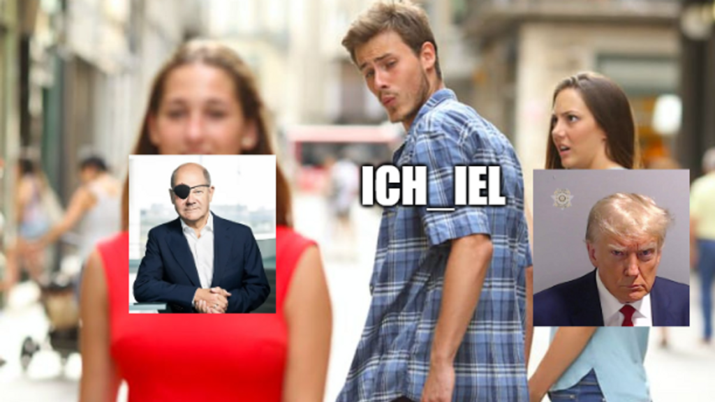 Olaf Scholz Augenklappe Memes